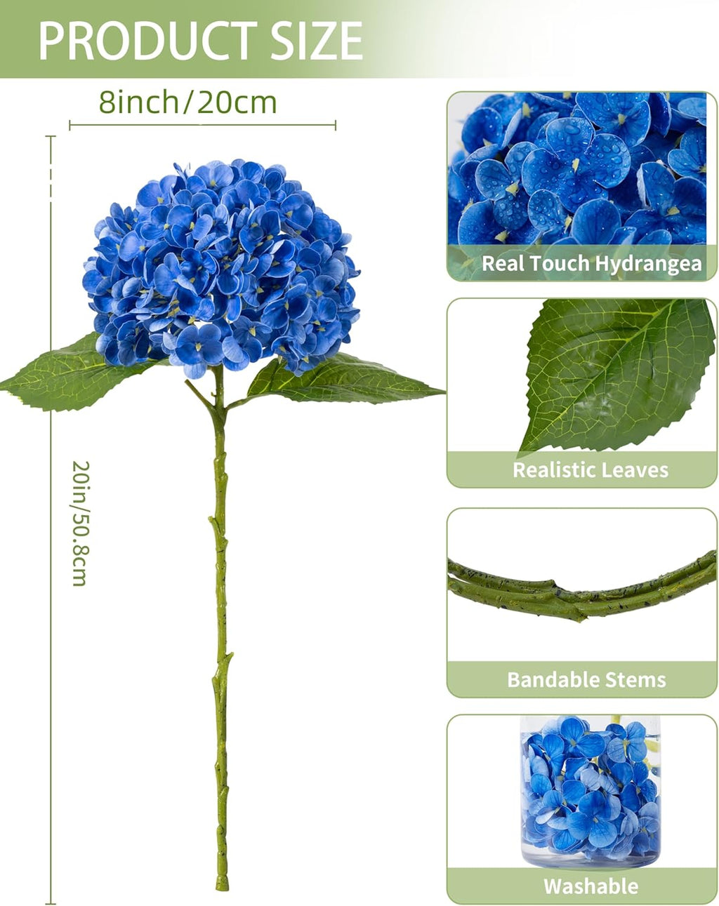 Blue Artificial Flowers - View 5