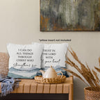 Boho Brown Throw Pillow Cover — 18x18 - View 6