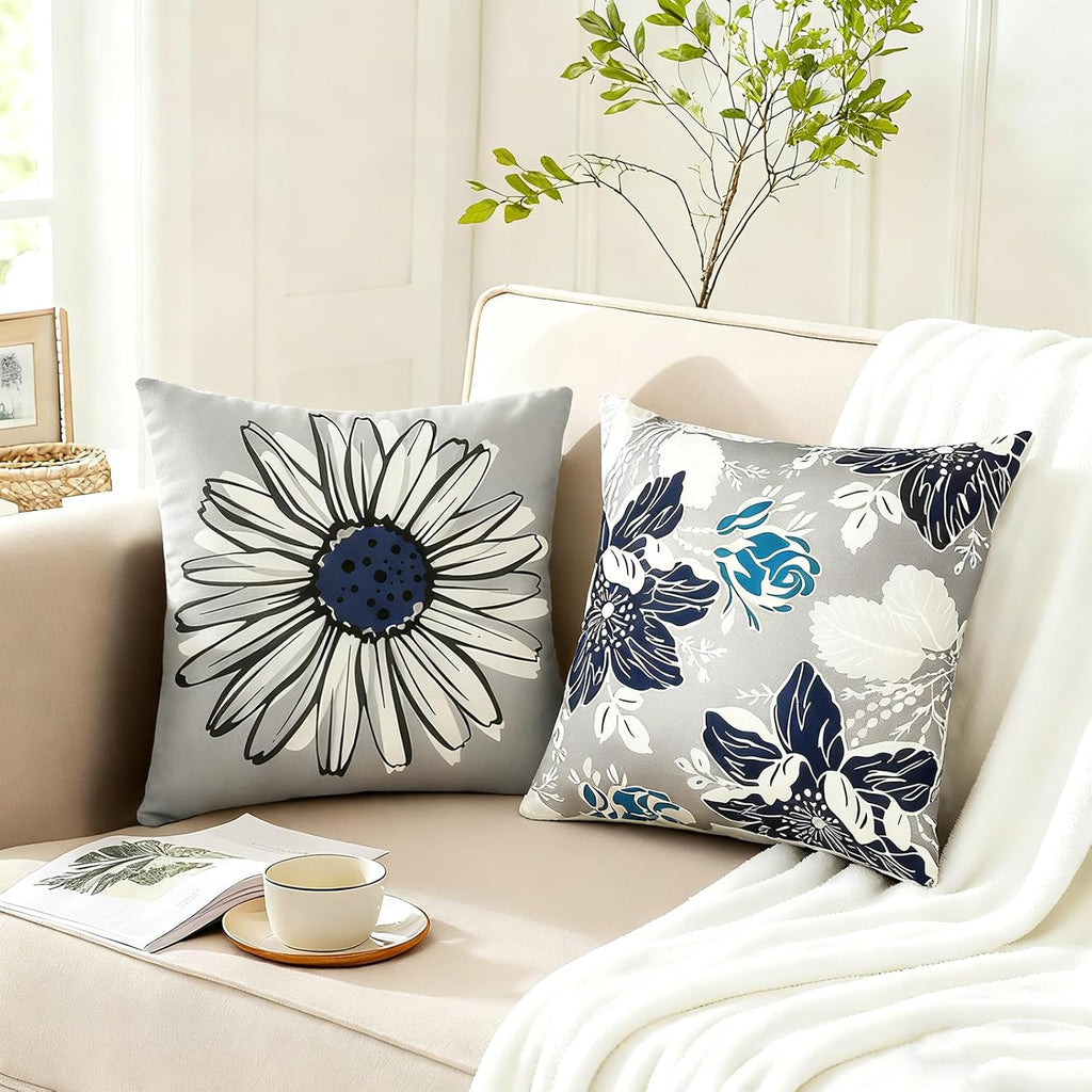 Linen Boho Beige Throw Pillow Cover — 18" - View 4