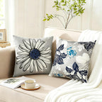 Linen Boho Beige Throw Pillow Cover — 18" - View 4