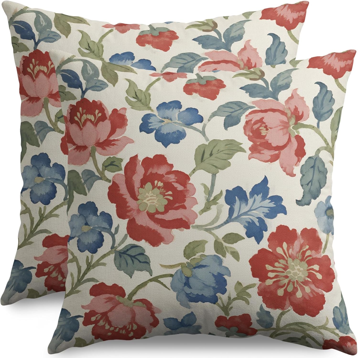 Vintage Boho Beige Pillow Cover — 22" — 24" x 24" (Pack of 2)