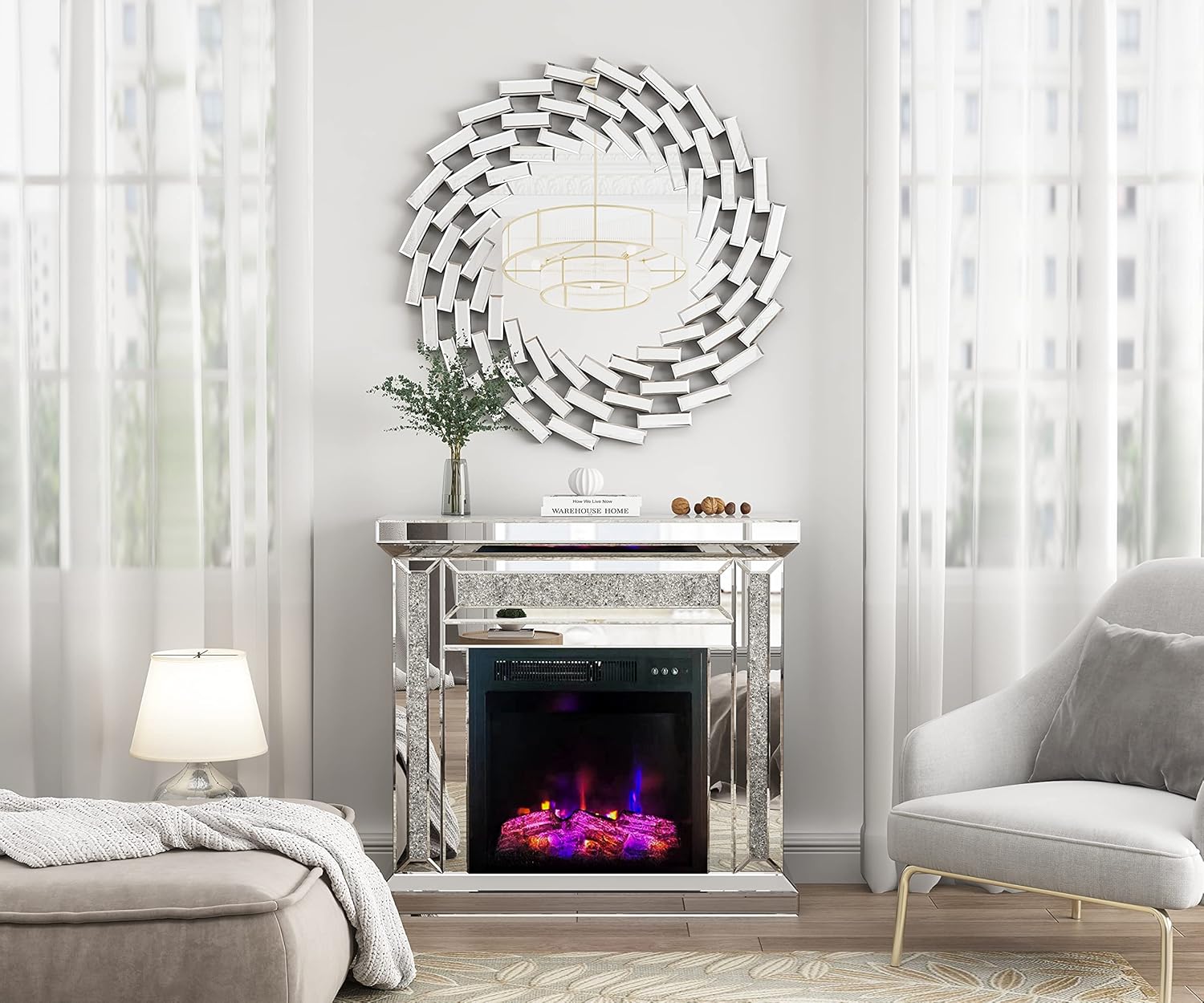 Beveled Modern Glass Wall Mirror — 31.5" - View 2
