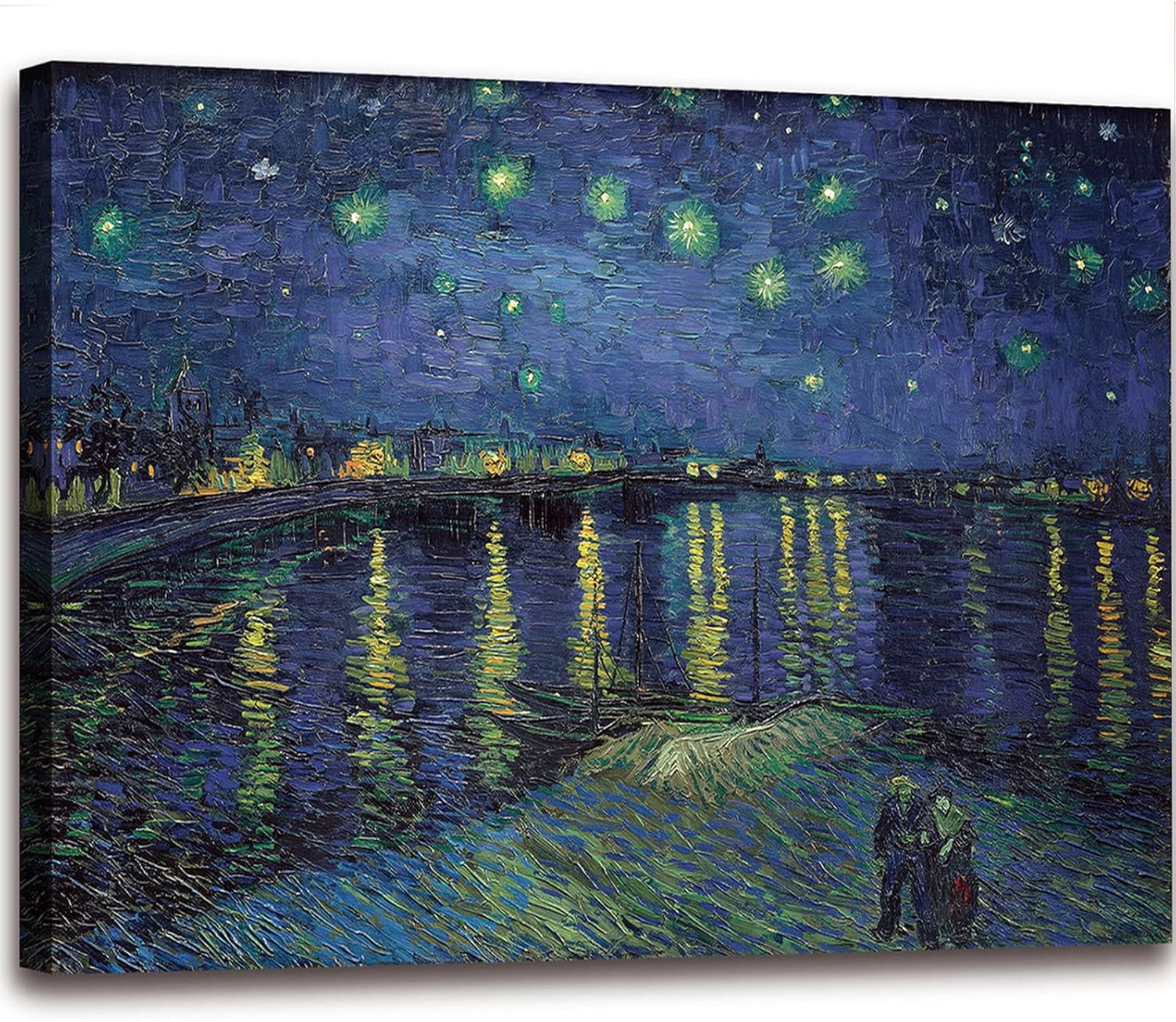 Framed Blue Wall Art — 12" — 36"L x 24"W