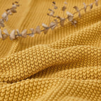 Knit Beige Throw Pillow — 60" - View 3