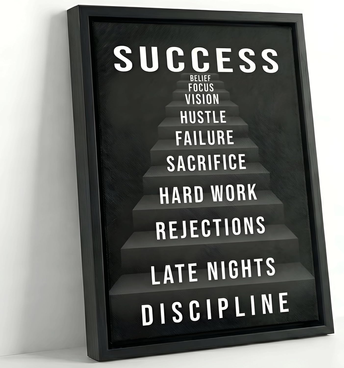 Modern Pink Canvas Wall Art — 16" — The road to success