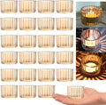 Round Luxe Gold Candle — Set of 24 — Gold
