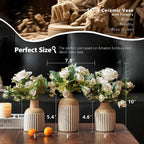 Boho Ceramic Vase Set — Set of 3 - View 7