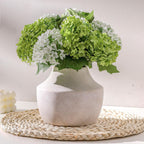 Antique Farmhouse Orange Flower Vase — 5.3"