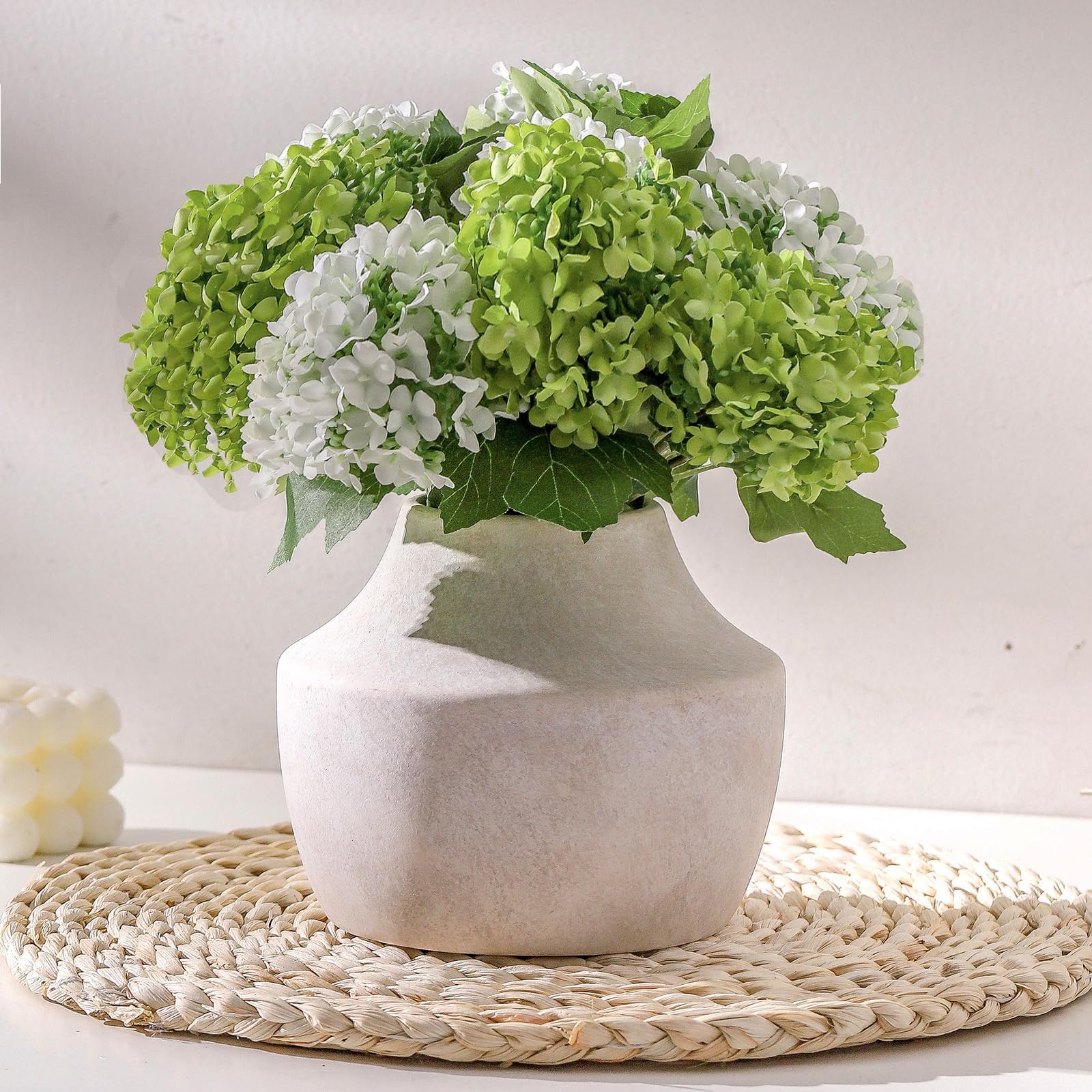 Antique Farmhouse Orange Flower Vase — 5.3"