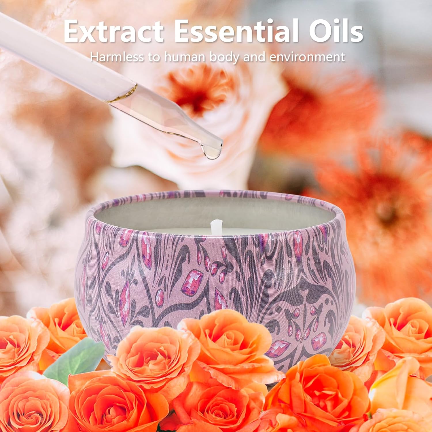 Scented Pink Candle - View 4