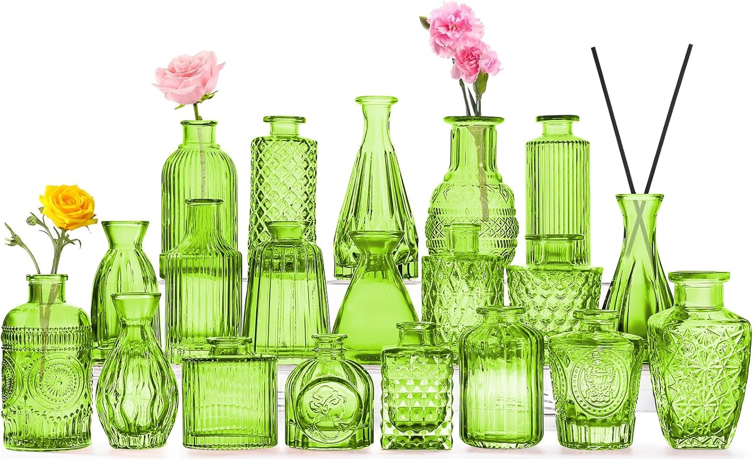 Vintage Farmhouse Black Vase — Green
