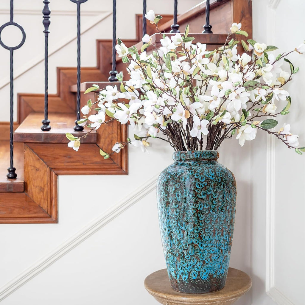 Modern Blue Flower Vase — 11" - View 4
