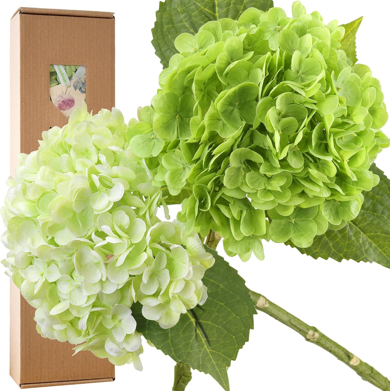 Blue Artificial Flowers — Mixed Spring Green + Paris Green