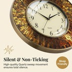 Black Wall Clock — 19" - View 4