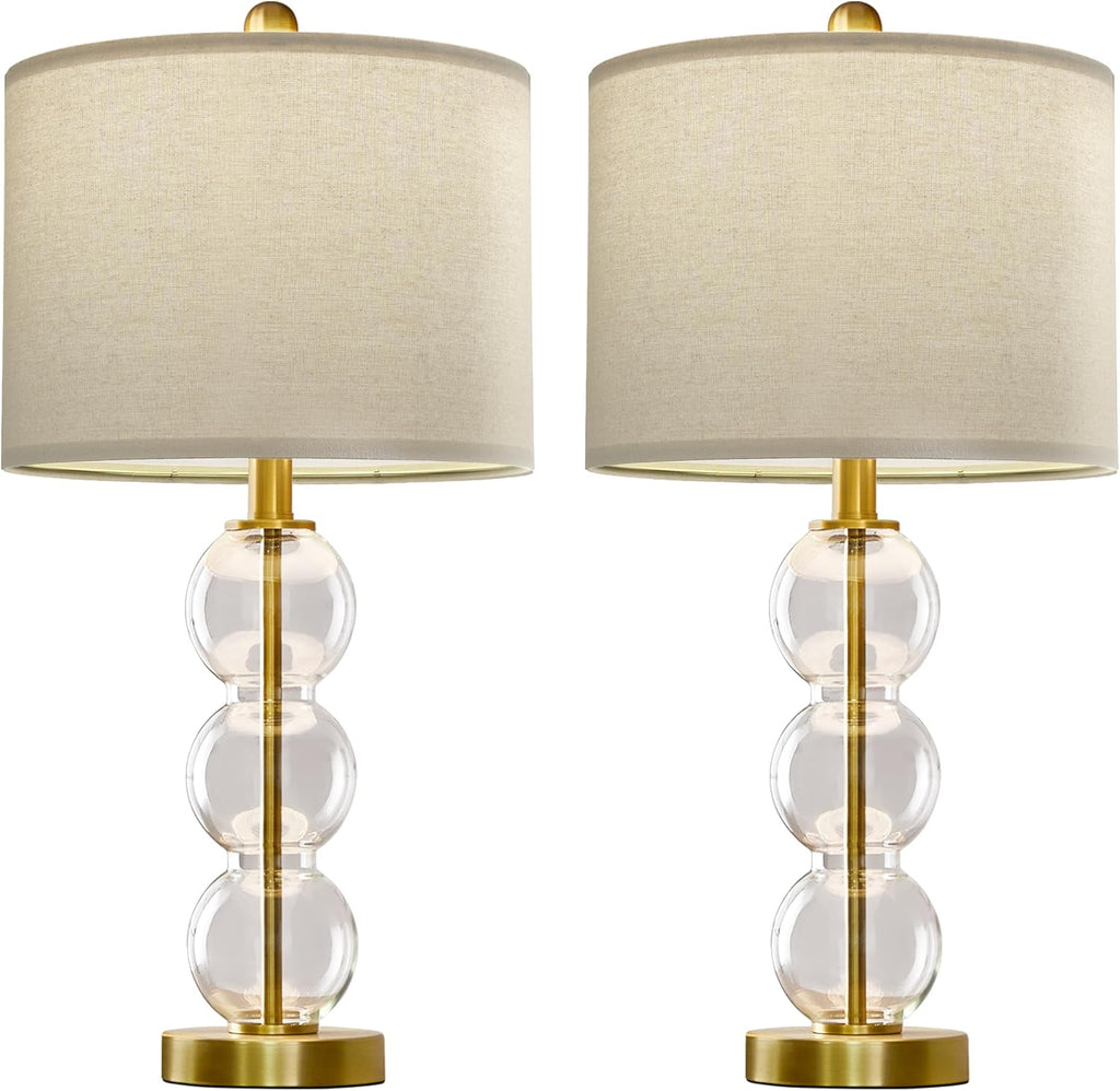 USB Luxe Black Bedside Lamp — 25" - View 9