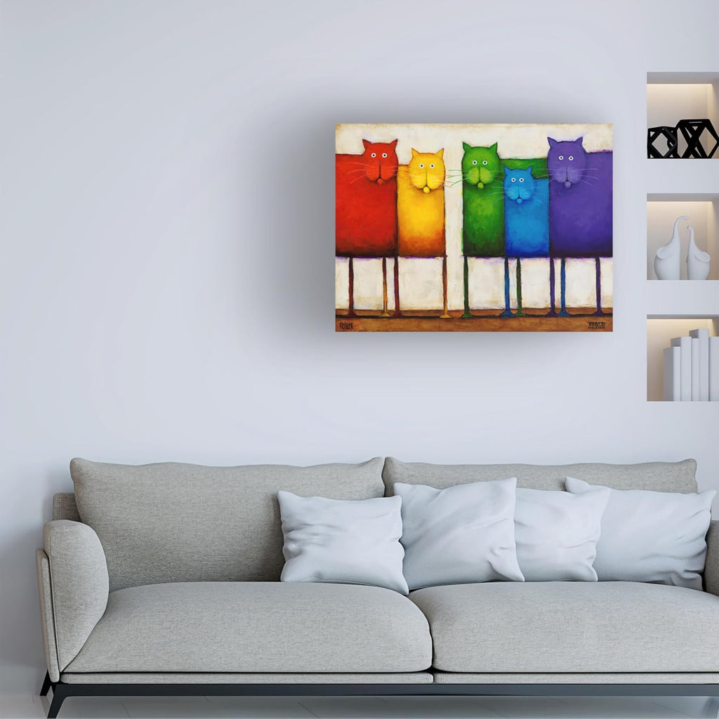 Wrapped Canvas Fabric Canvas Wall Art — 19" - View 3