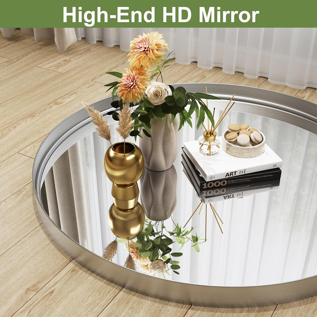 Metal Round Mirror — 30" - View 3