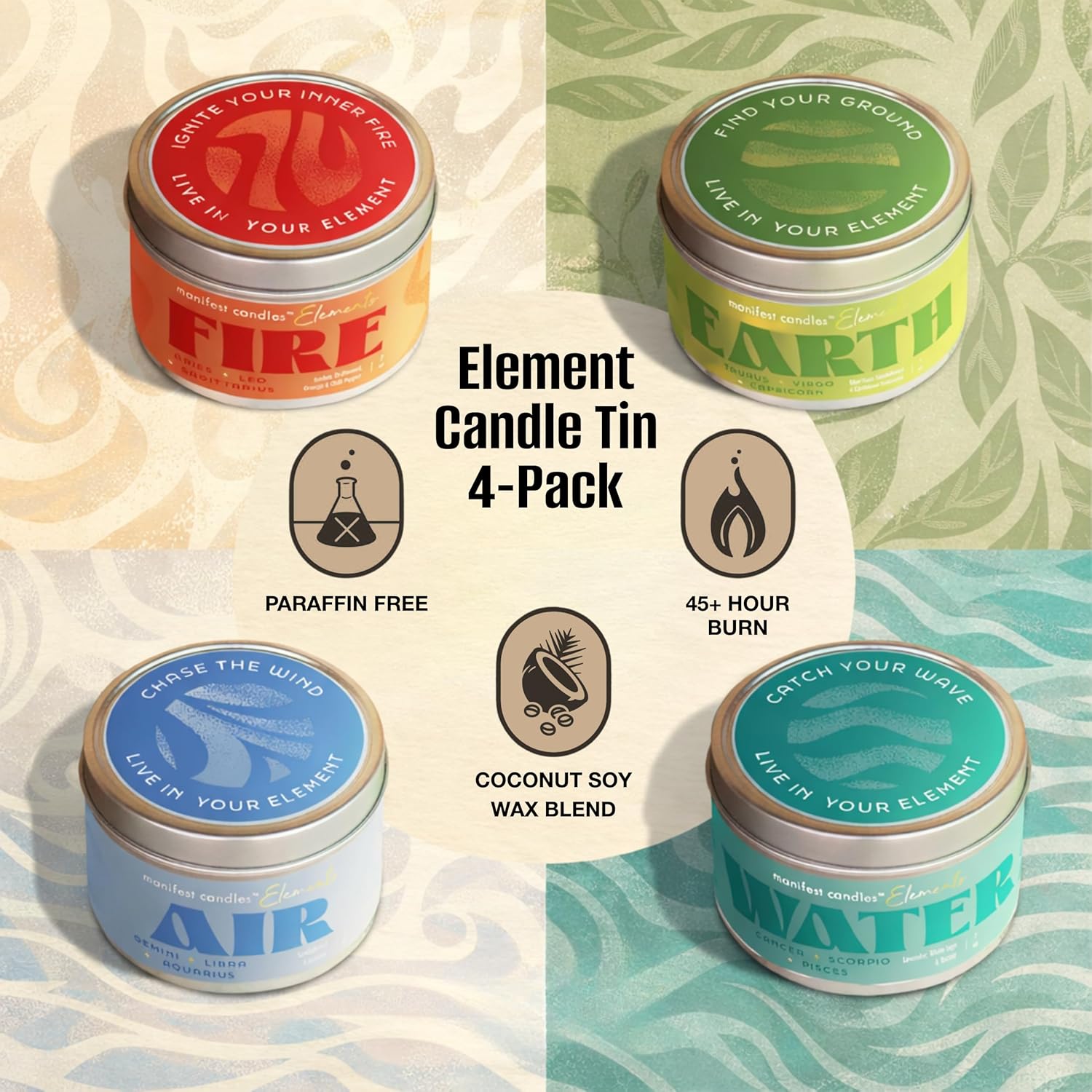 Soy Wax Green Candle Set - View 4