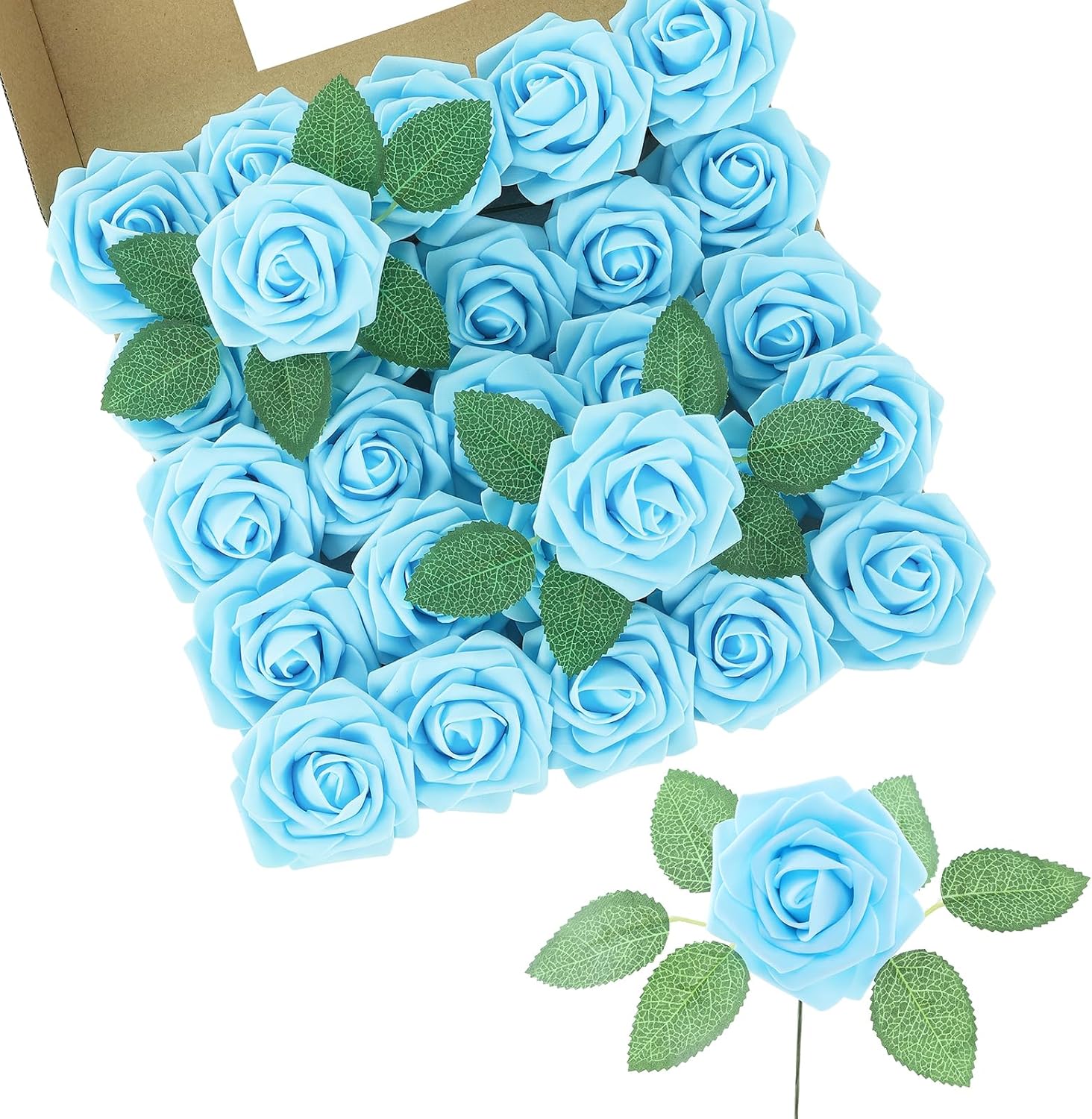 Black Artificial Plant — Sky Blue