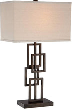 Linen Modern Gold Table Lamp — 2" - View 2