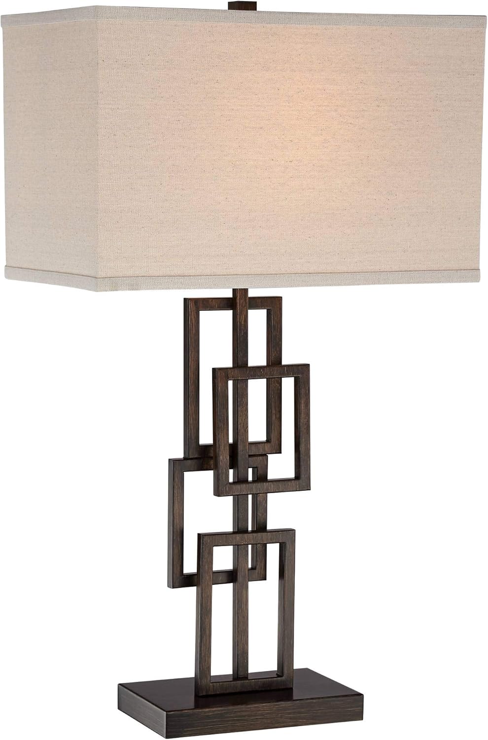 Linen Modern Gold Table Lamp — 2" - View 2