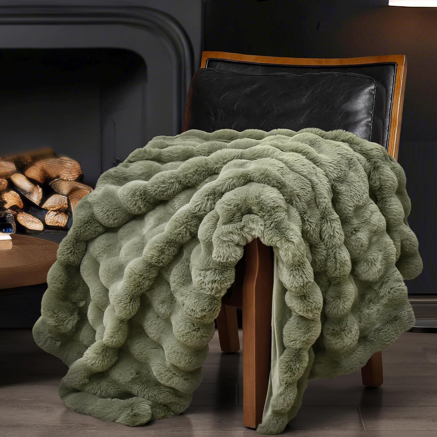Luxe Beige Throw Pillow — 50" - View 7