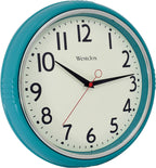 Vintage Mid-Century Black Wall Clock — 12" - View 4