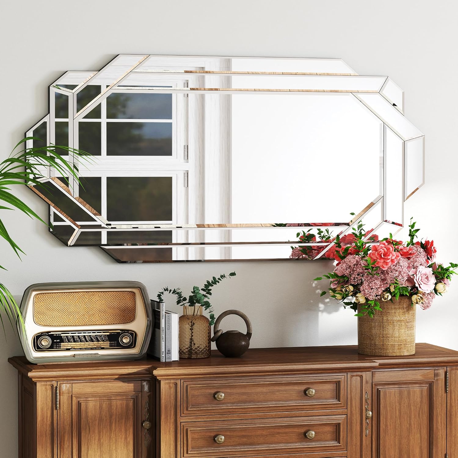 Beveled Glass Wall Mirror — 24" - View 4