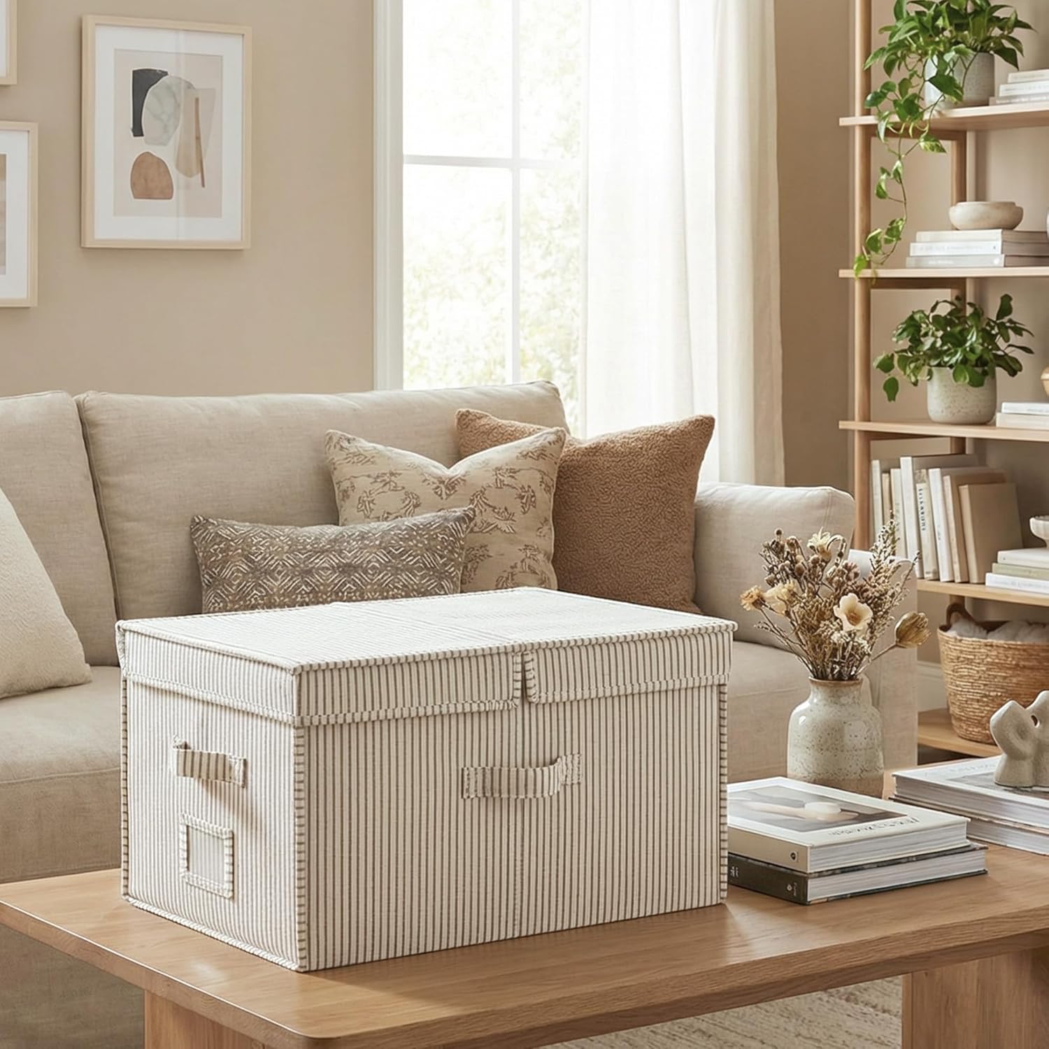 Beige Storage Bin - View 7