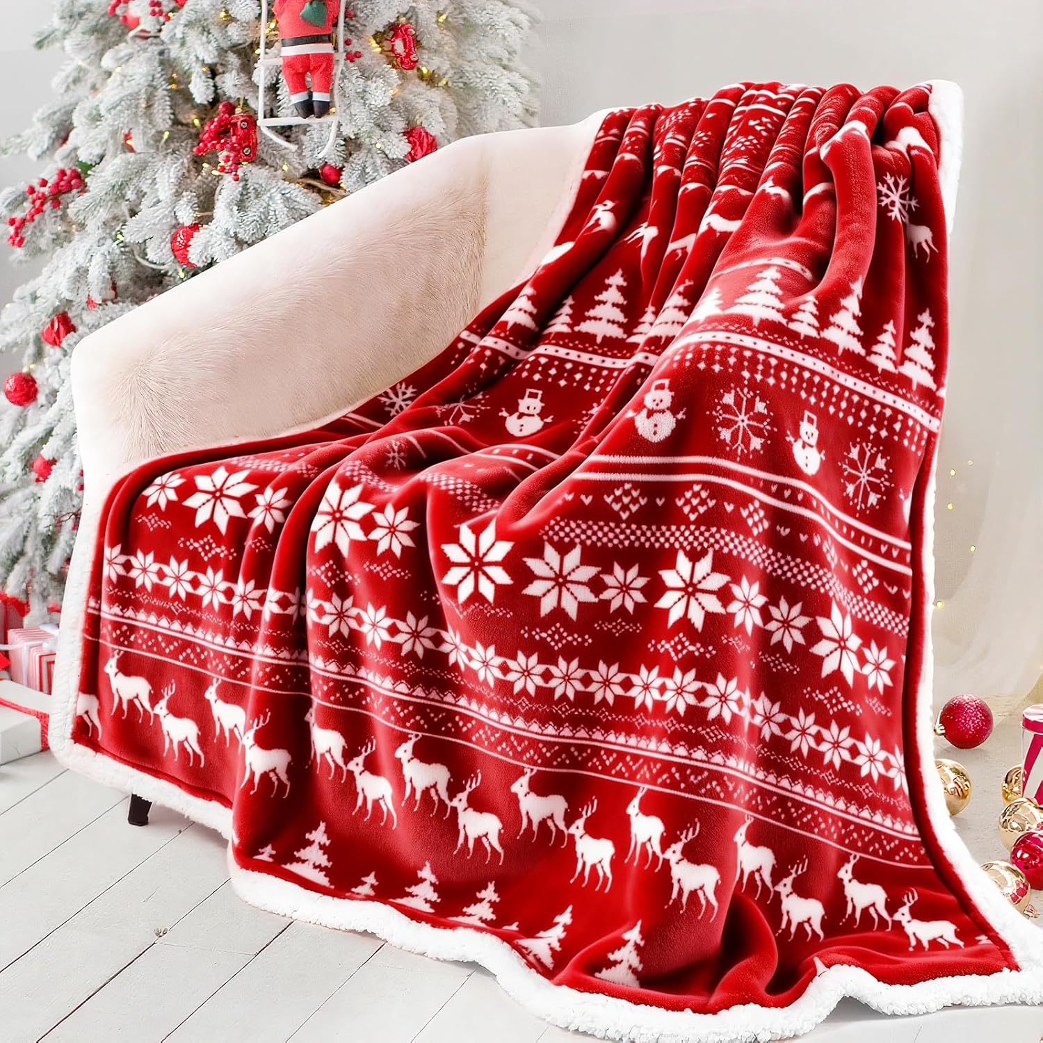 Green Throw Pillow — 50" — Redreindeer