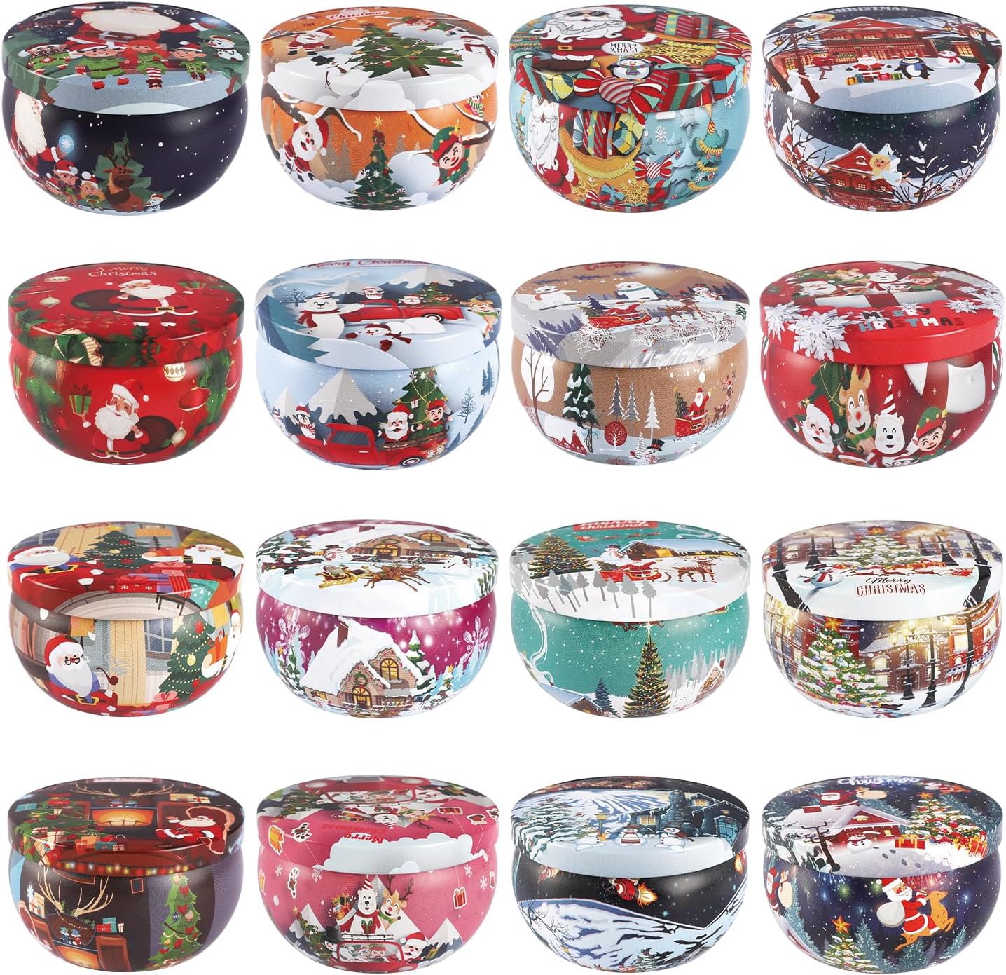 Soy Wax Black Scented Candle — Set of 16 — 16pack-Christmas