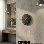 Battery Operated Modern Black Wall Clock - View 7