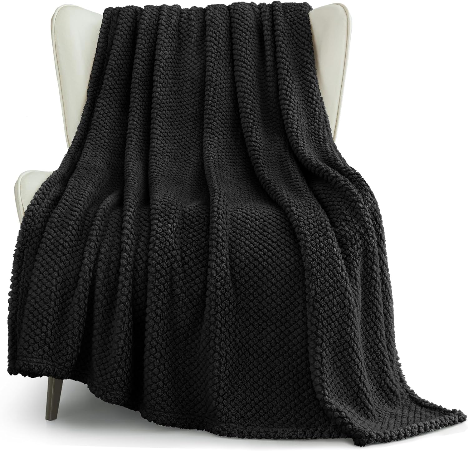 Black Throw Pillow — 70" — Black