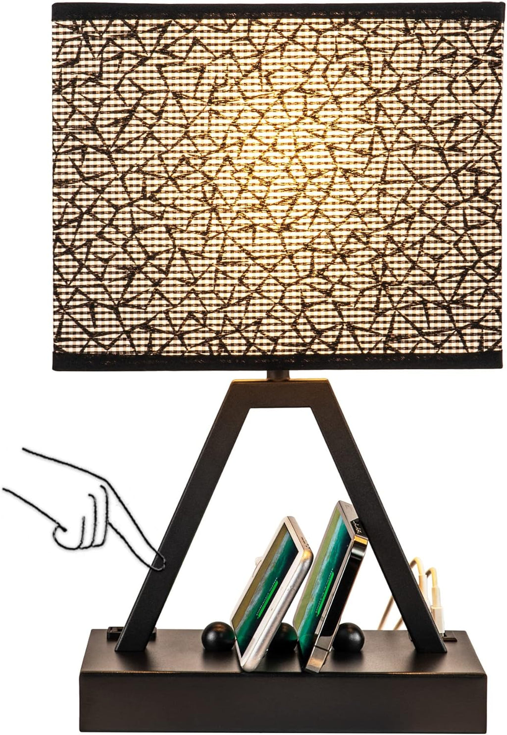 Dimmable Black Bedside Lamp — Miracle Black