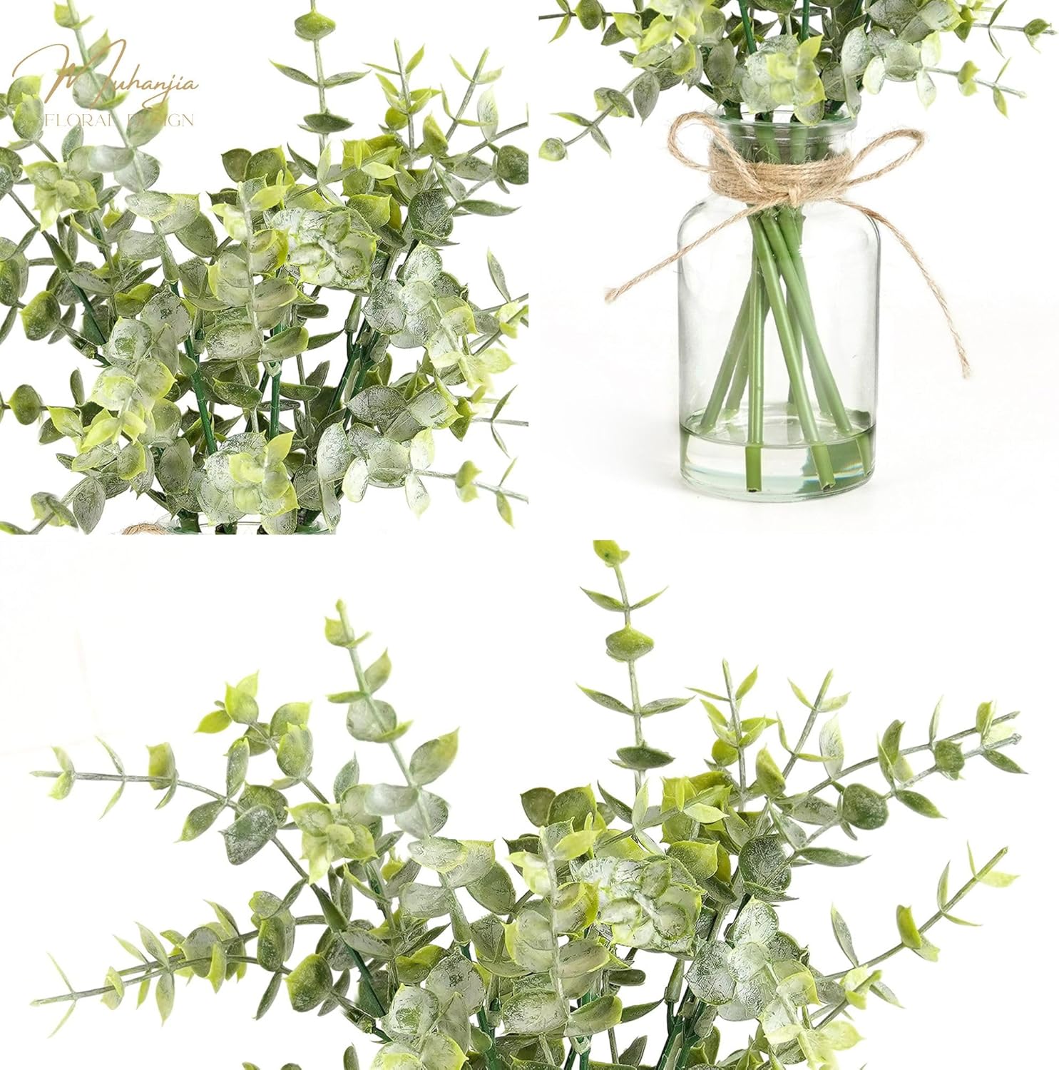 Farmhouse Glass Artificial Plant - View 6
