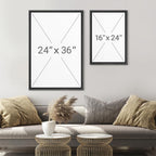Framed Modern Fabric Wall Art — 24" - View 6