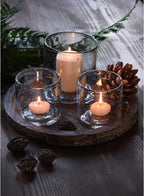 Farmhouse Black Candle — Set of 3 — Bubbles Clear (Tray)