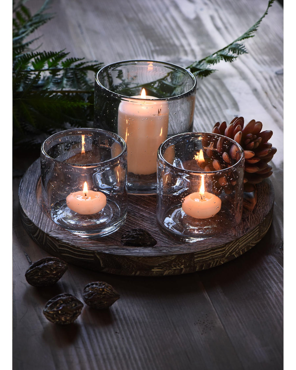 Farmhouse Black Candle — Set of 3