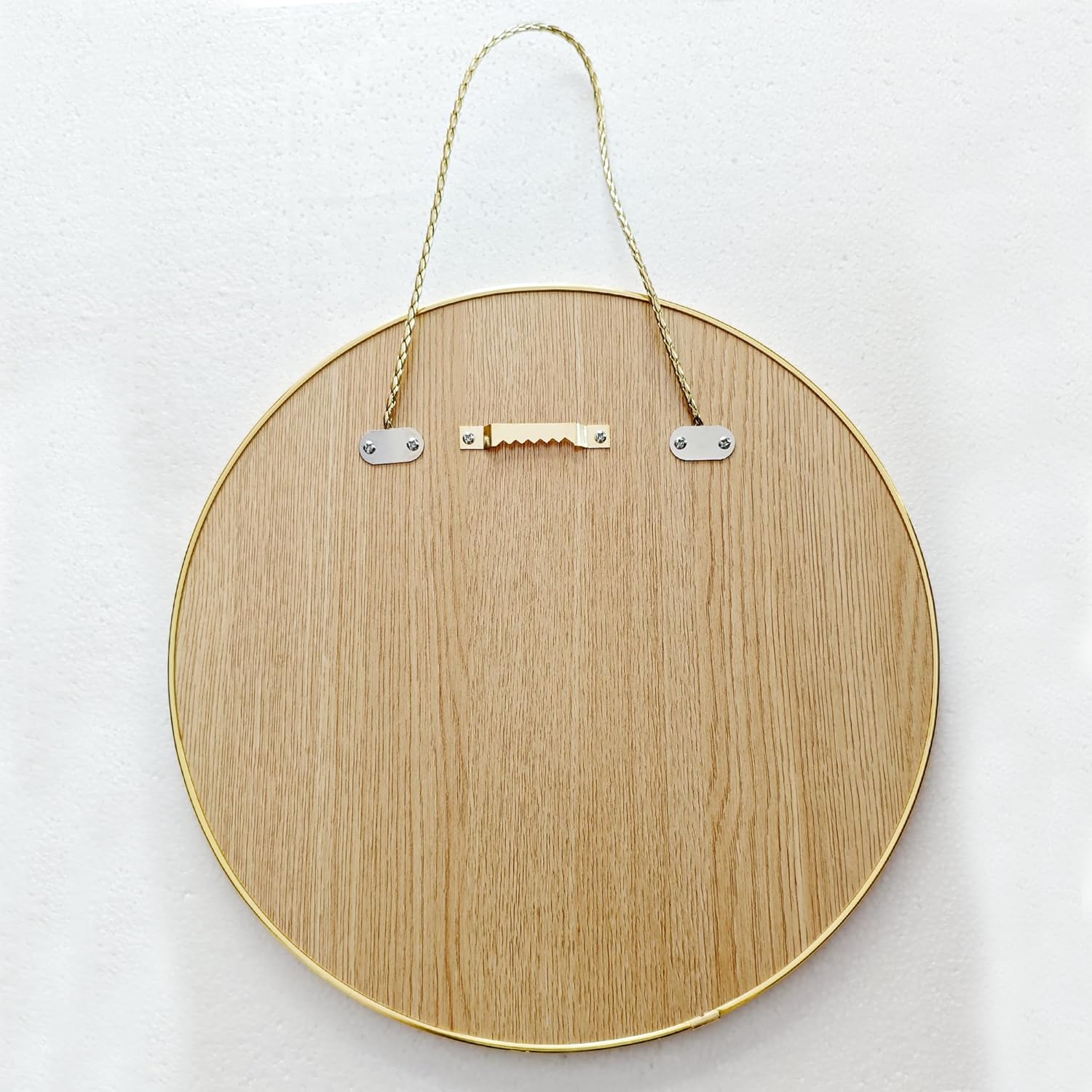 Round Luxe Black Wall Mirror — 12.6" - View 7