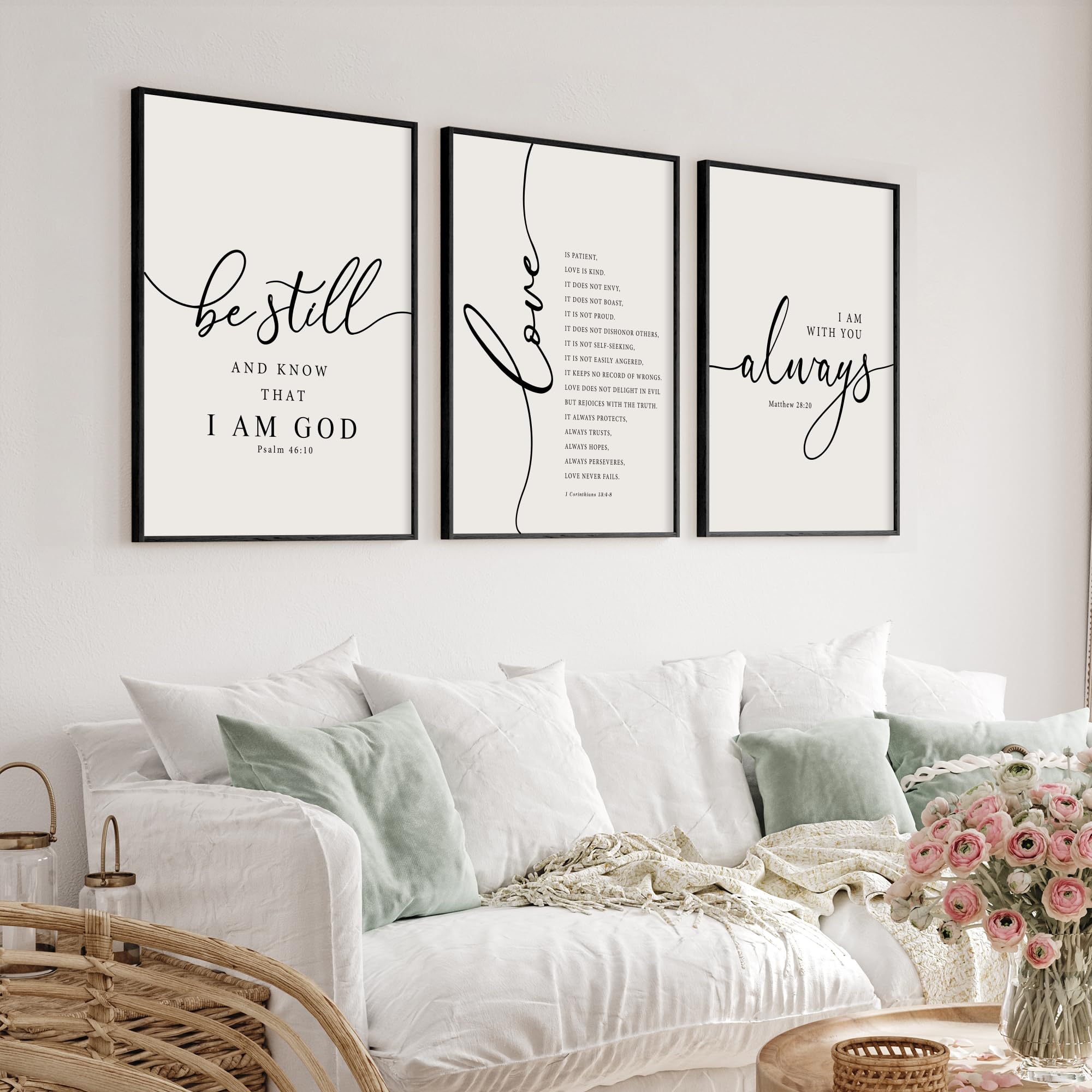 Framed Black Wall Decor — 11"