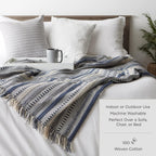 Farmhouse Beige Throw Pillow — 60" - View 8