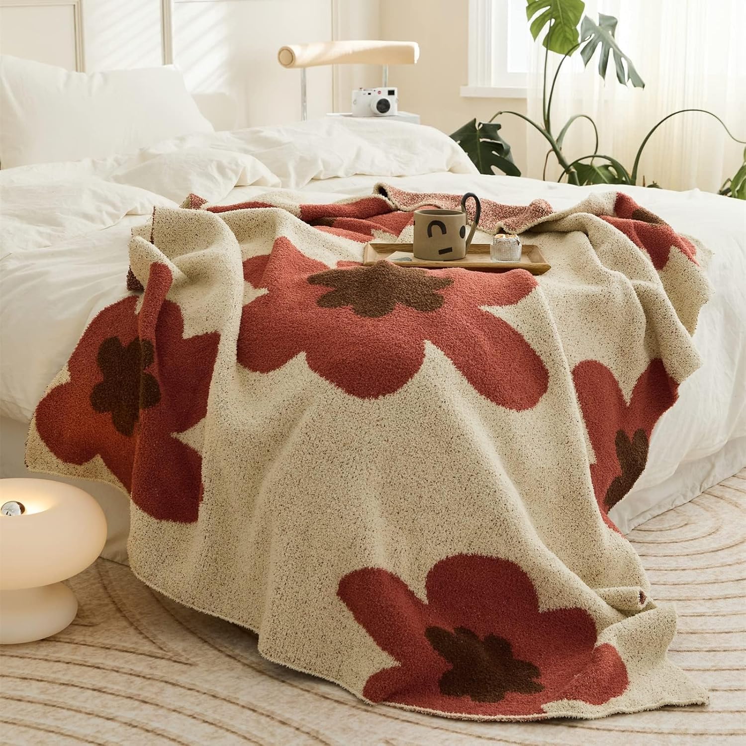 Grey Throw Pillow — 47" — Chen Red