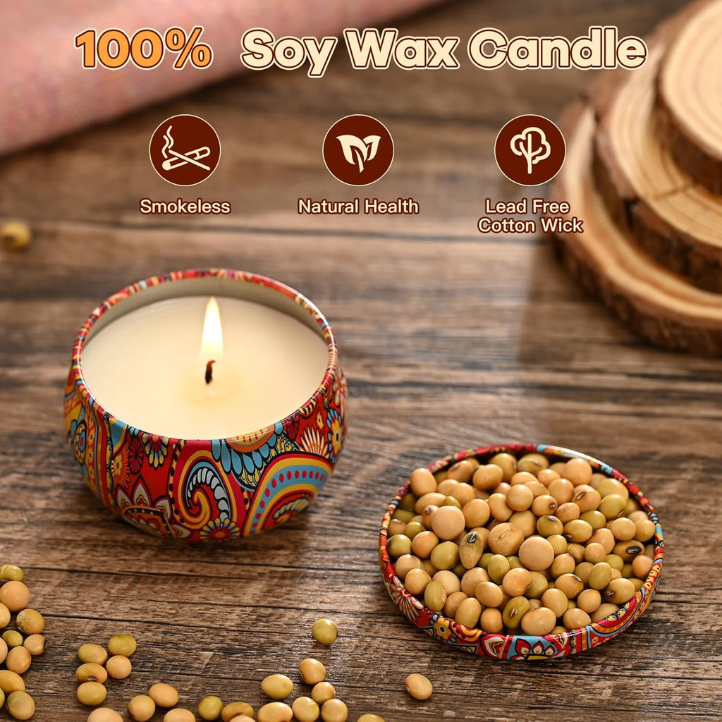 Soy Wax Metal Scented Candle - View 2