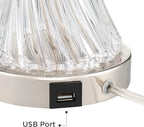 USB Charging Modern Black Table Lamp — 25.5" - View 6