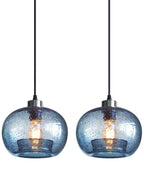 Farmhouse Blue Pendant Light — 7"