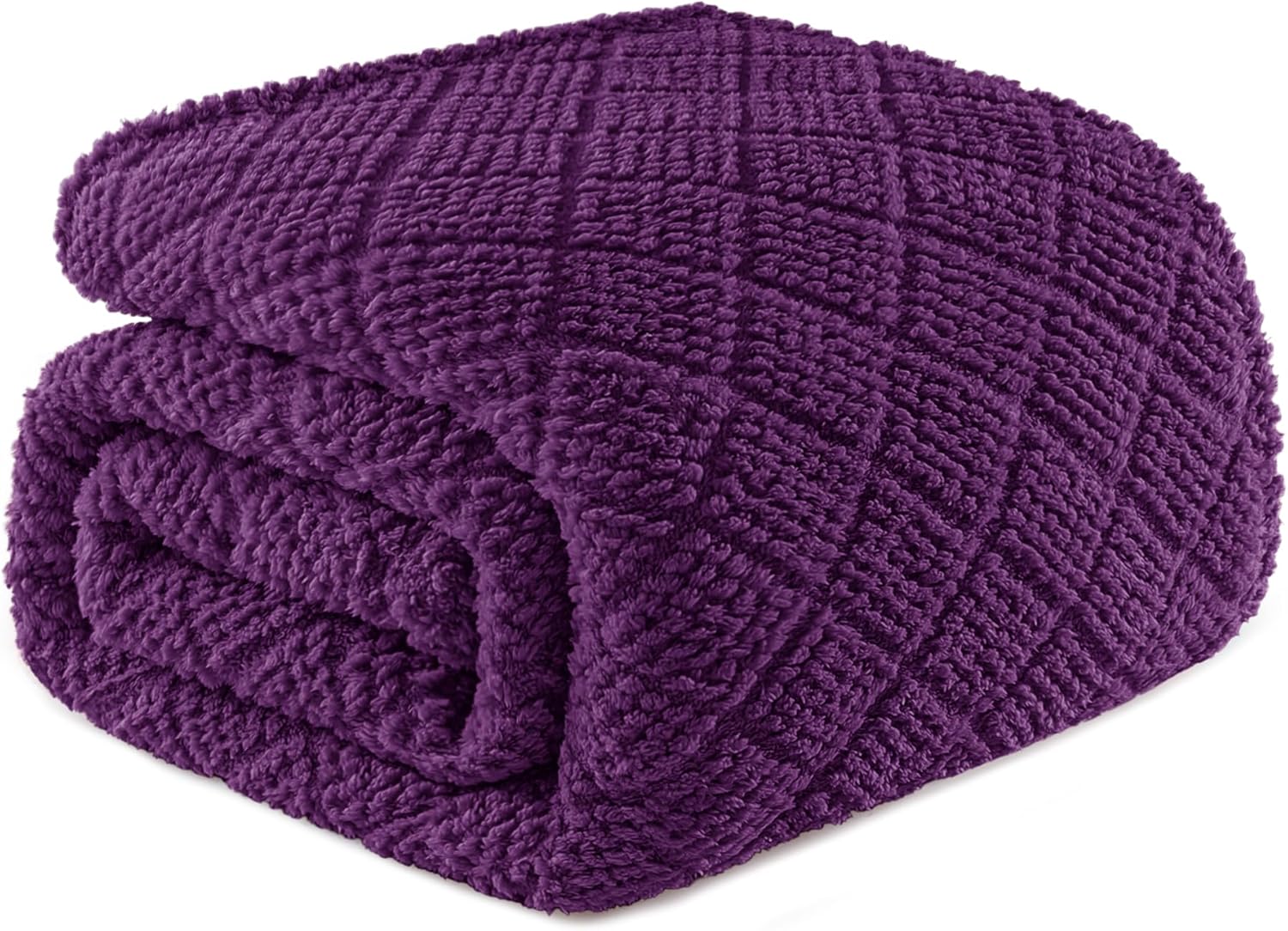 Black Throw Pillow — 60" — Purple