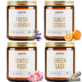 Soy Wax Wax Scented Candle — Lavender/Citrus/Rose/Sage