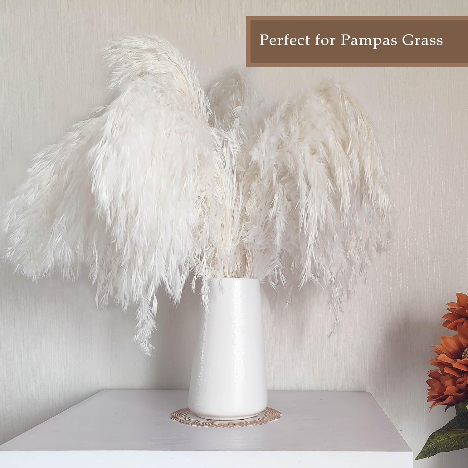 Boho Beige Flower Vase - View 5