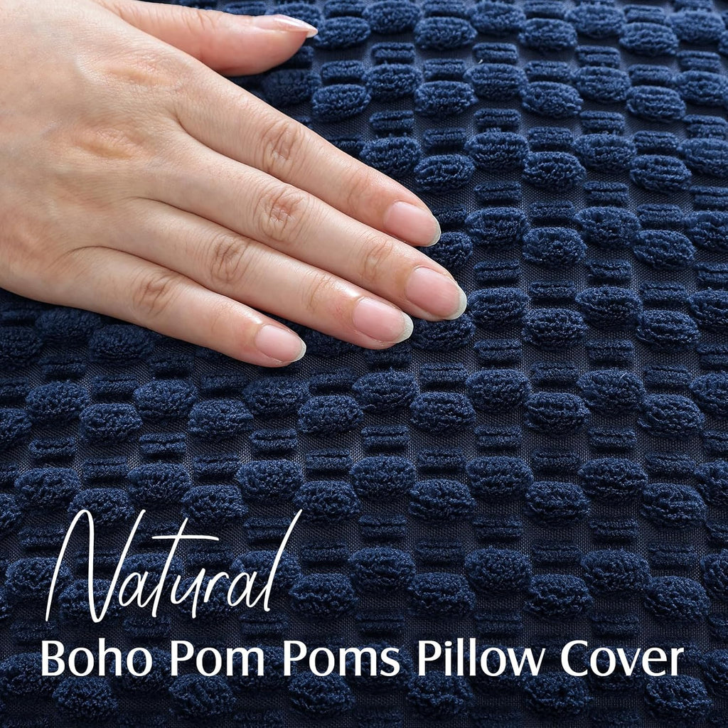 Lumbar Boho Beige Throw Pillow Cover — 24" - View 2