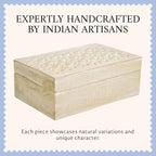 Hand-Carved Grey Storage Basket — 9x6 - View 4